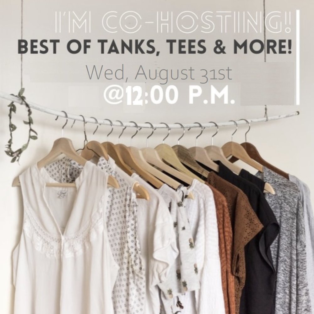 I'm co-hosting my 1st PARTY!!  Best in Tanks, Tees & More